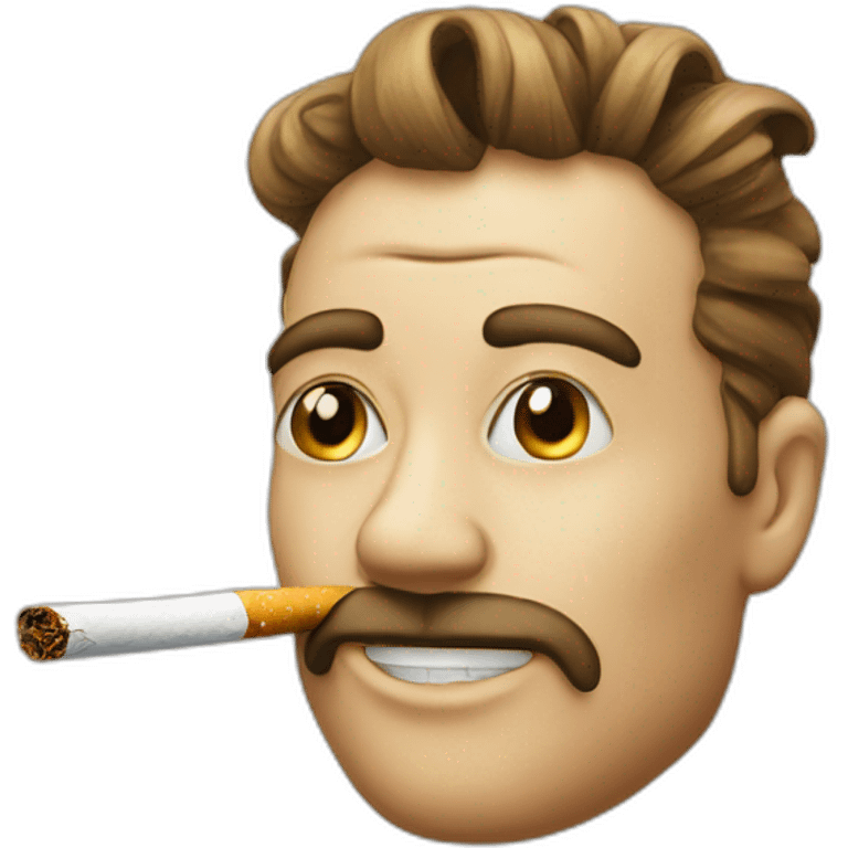 face on a cigarette emoji