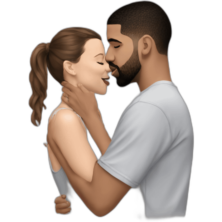 drake kissing Millie Bobby Brown emoji