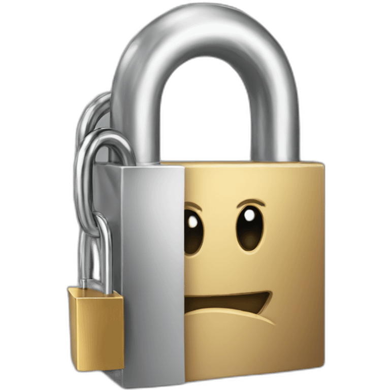 Smiling padlock emoji