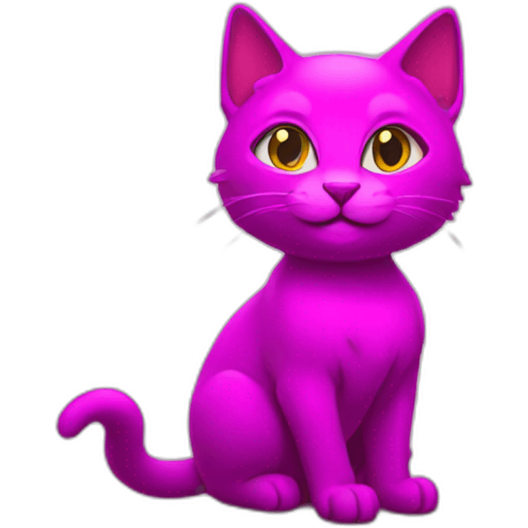 magenta magical cat emoji