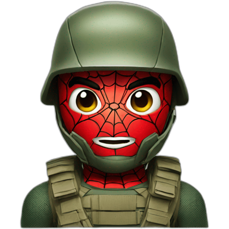 Spider man solider emoji