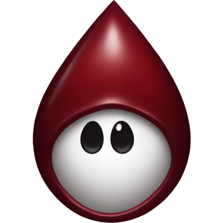 Dark red blood drop emoji