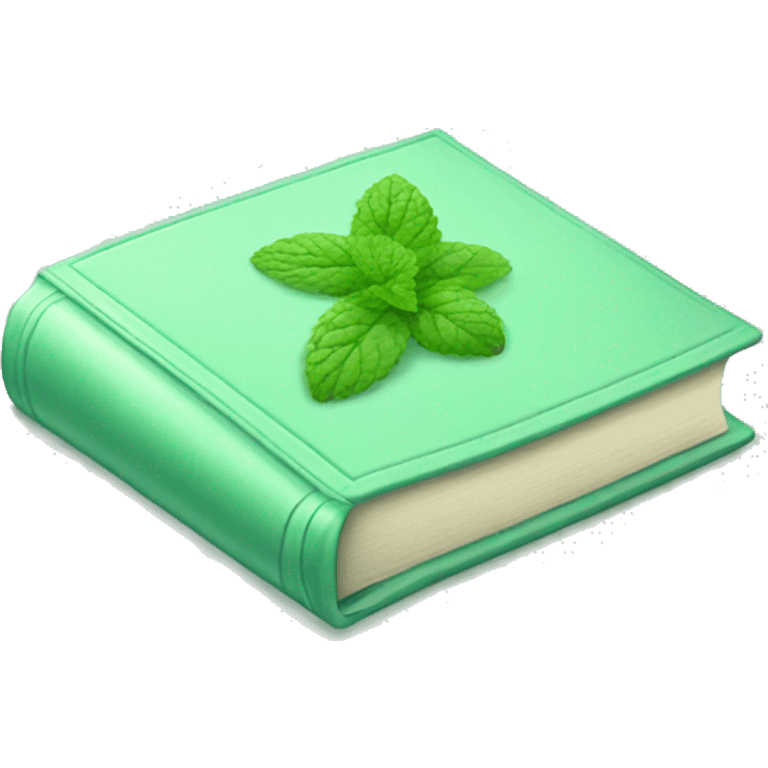 Mint Green book  emoji