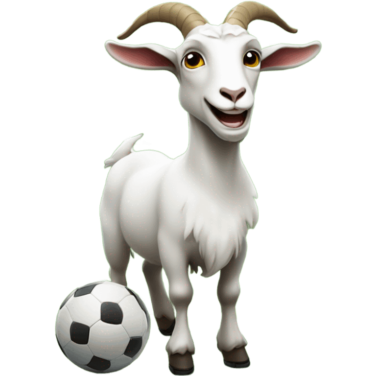 Goat football emoji