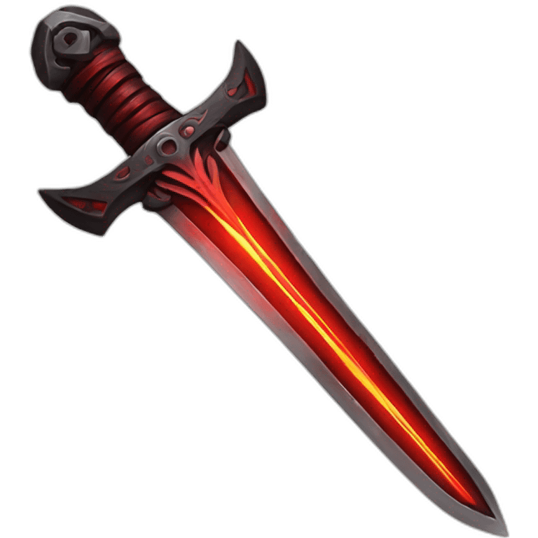 Sting sword glows red emoji