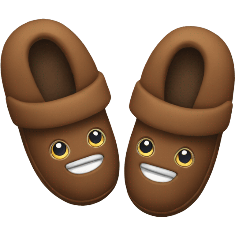 brown slippers emoji