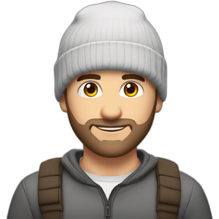 Kerem Bürsin with a beanie  emoji