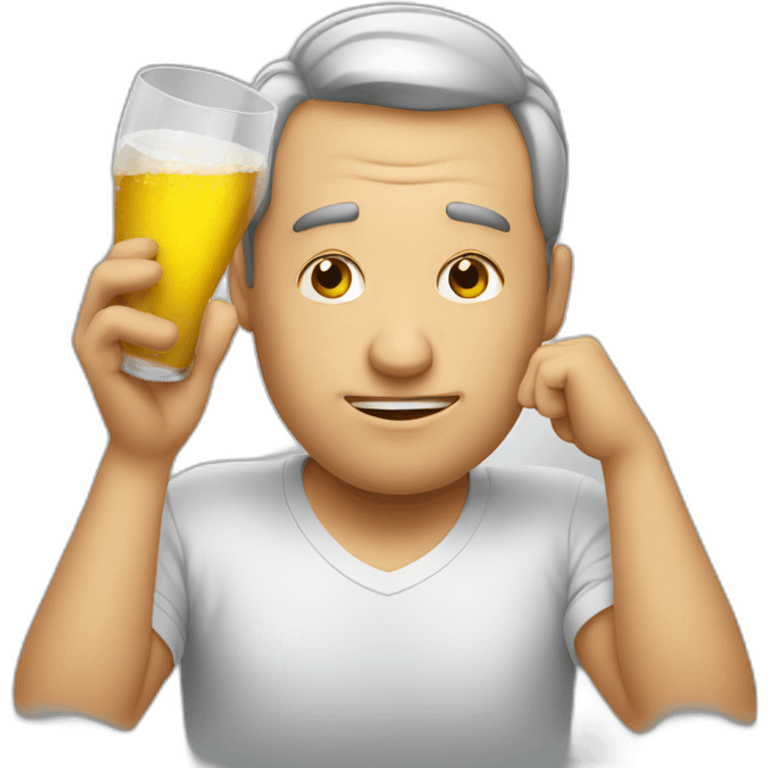 Drunk men emoji