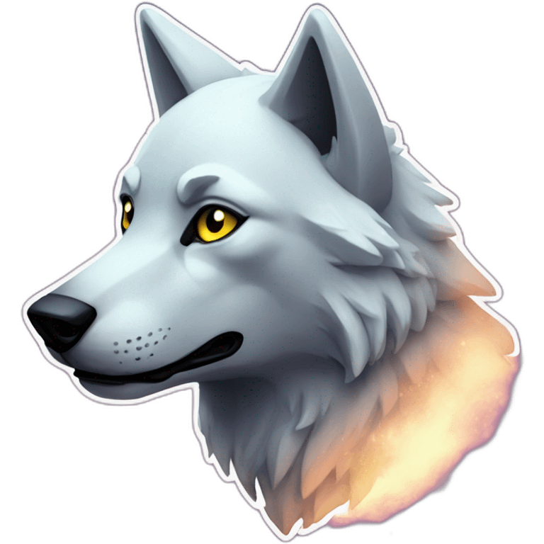 galaxy wolf emoji