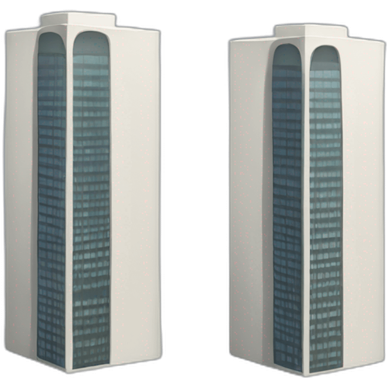 Two modernes towers emoji