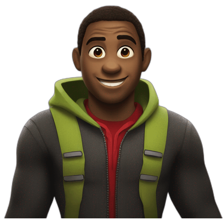 Shrek like miles morales emoji