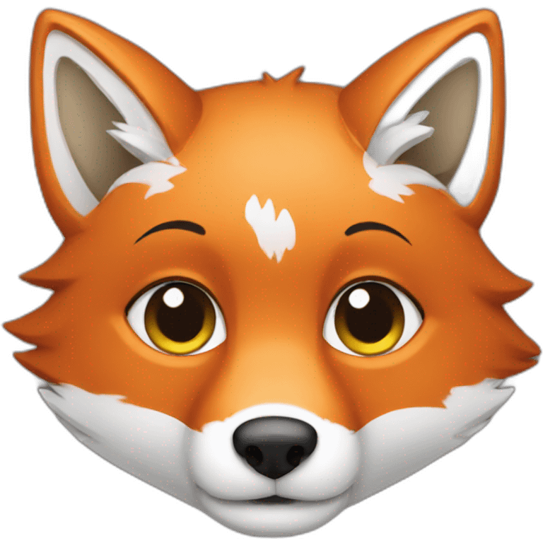 Cute fox banker emoji