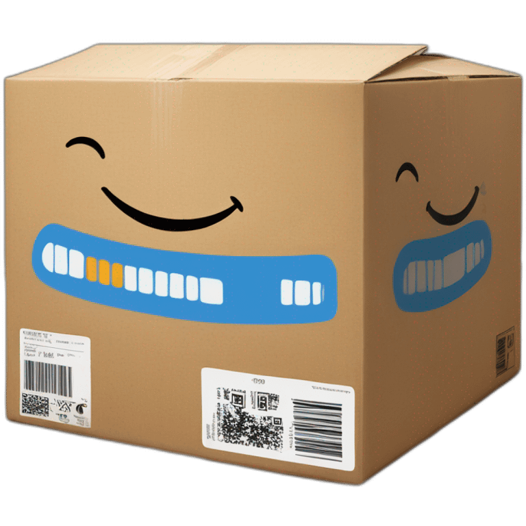 AMAZON BOX WITH UPC CODE emoji