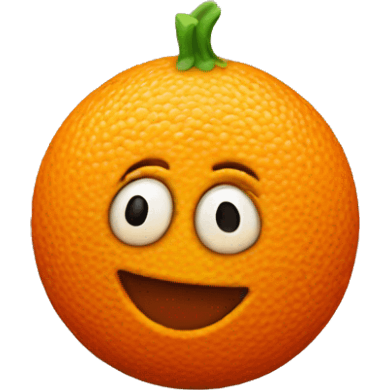 3D Orange  emoji