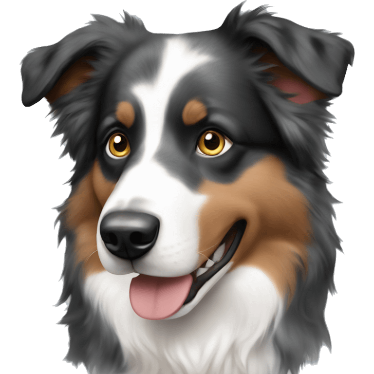 Australian Shepherd with Blue eyes  emoji