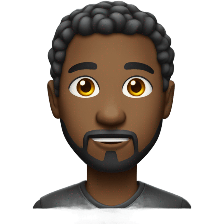 Skinny black dude with goatee playing video game  emoji