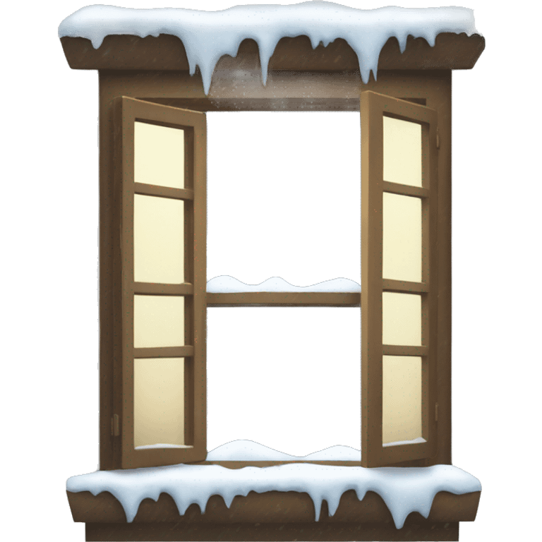 snowy window emoji