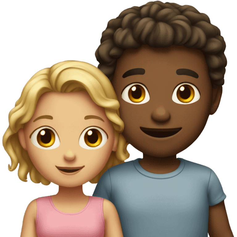 Son and daughter  emoji