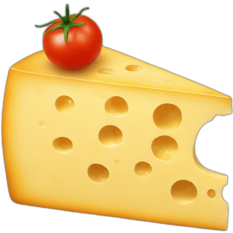 Cheese with tomato emoji