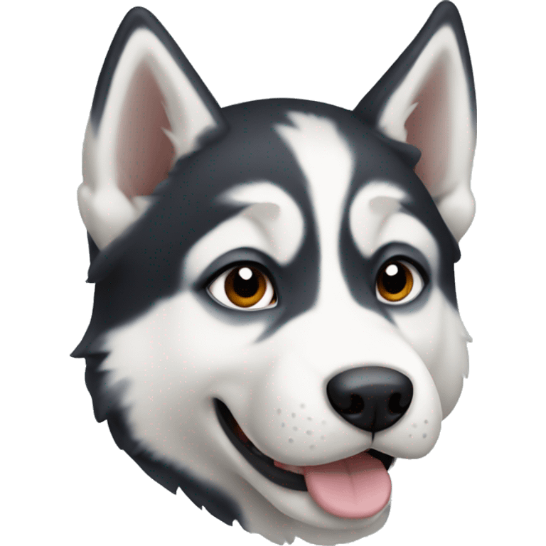 Husky puppy emoji