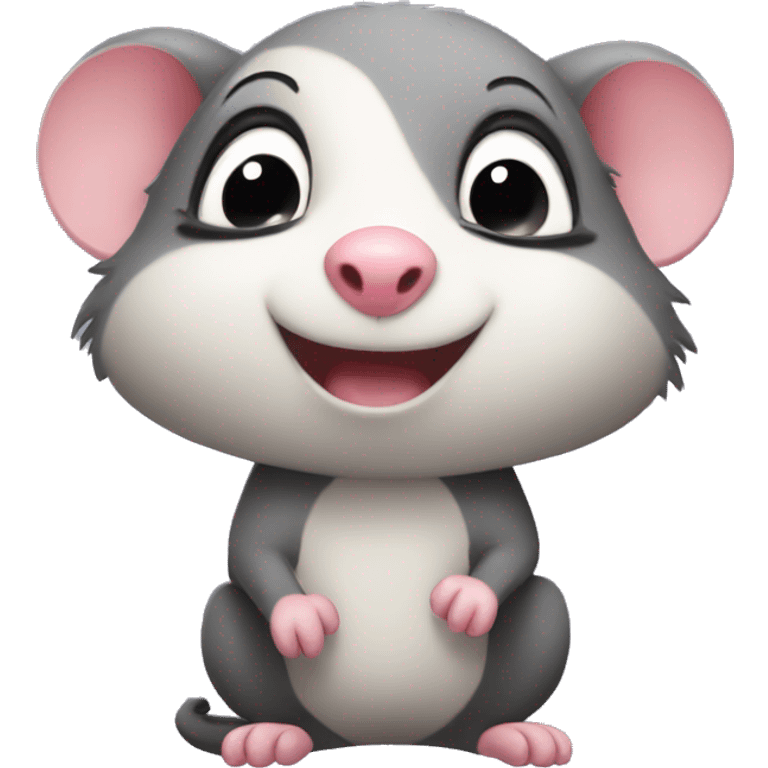 Cute possum   emoji