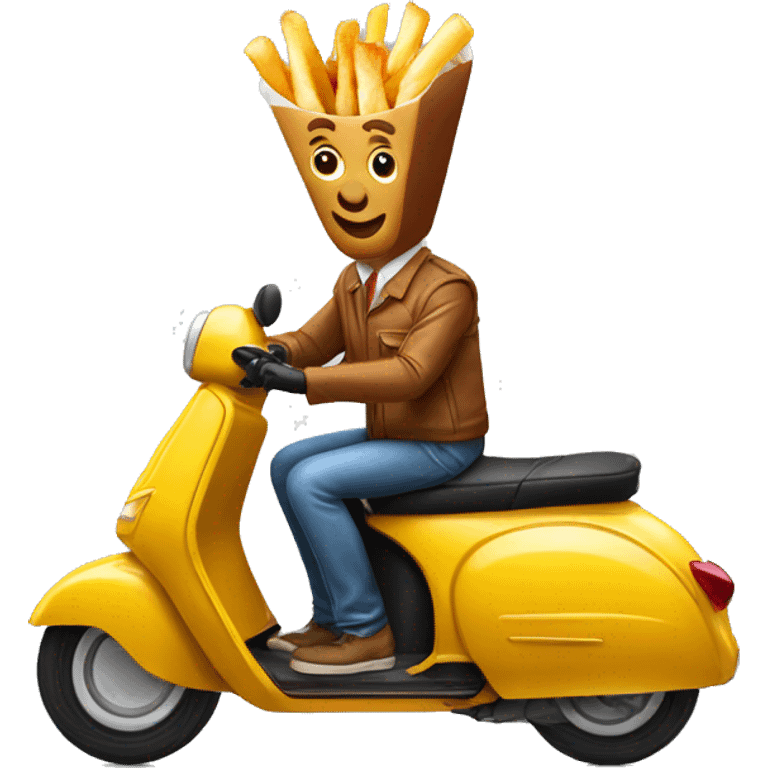 Poutine en scooter emoji