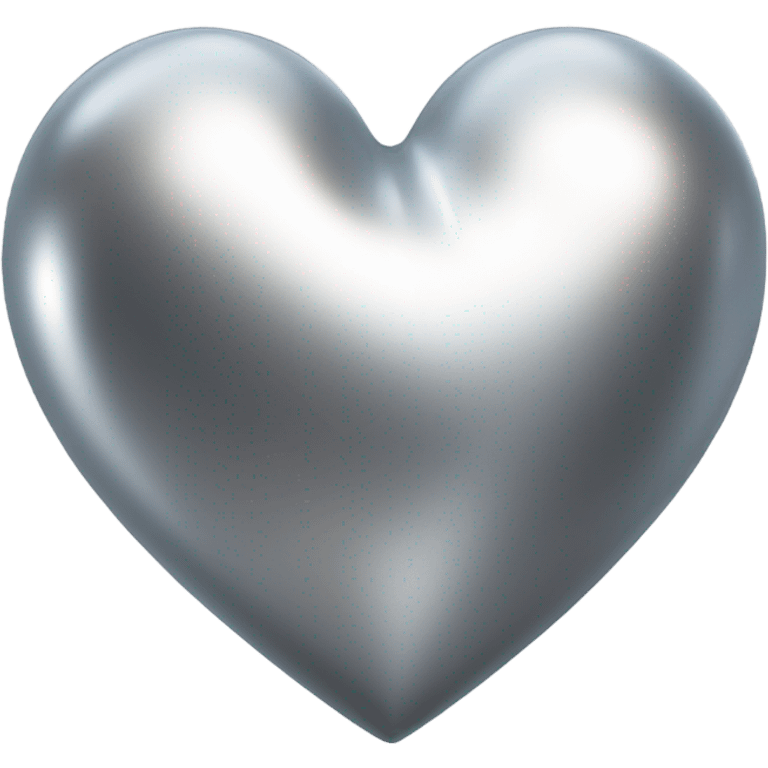 Silver space heart  emoji