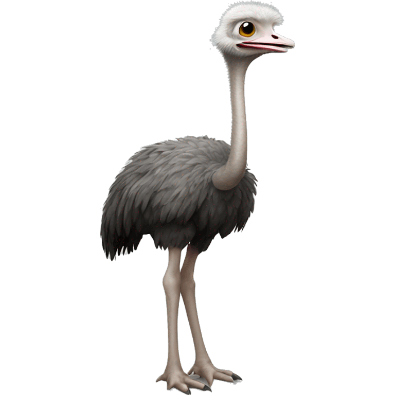 Ostrich standing emoji