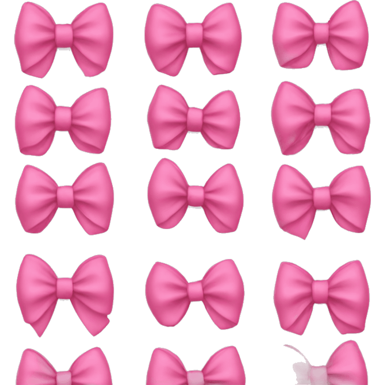 Pink bows emoji