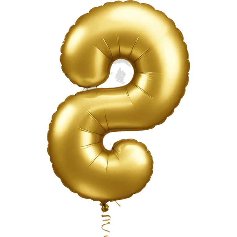 gold number one balloon emoji