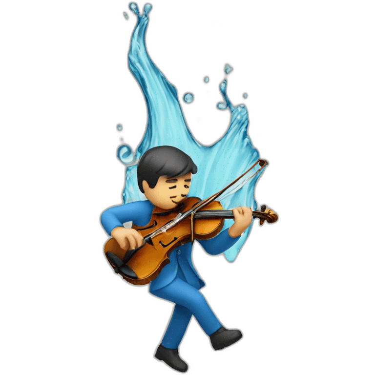 violinista dentro el agua emoji