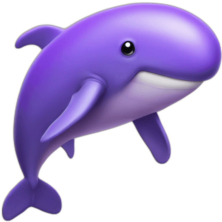 Purple whale emoji