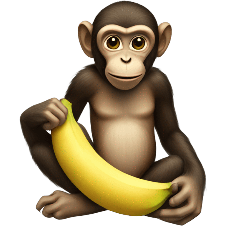 monkey eating banana emoji