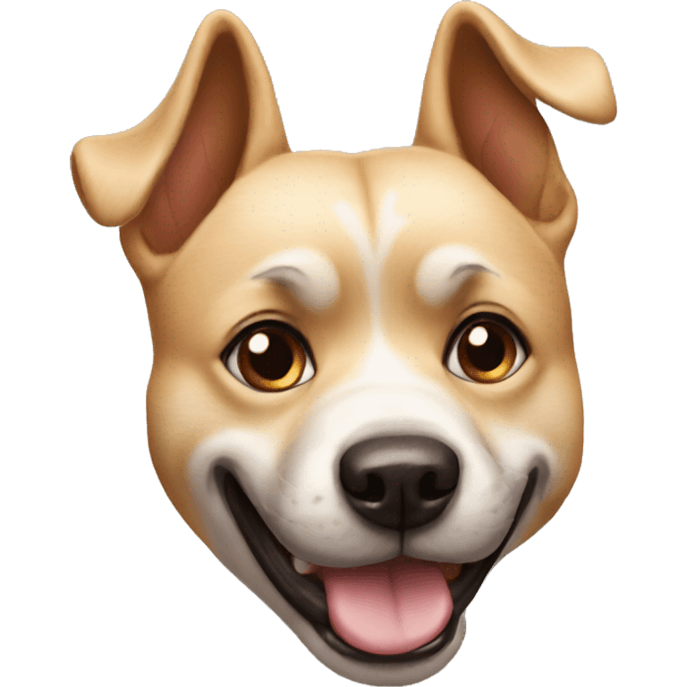 dog funny face emoji