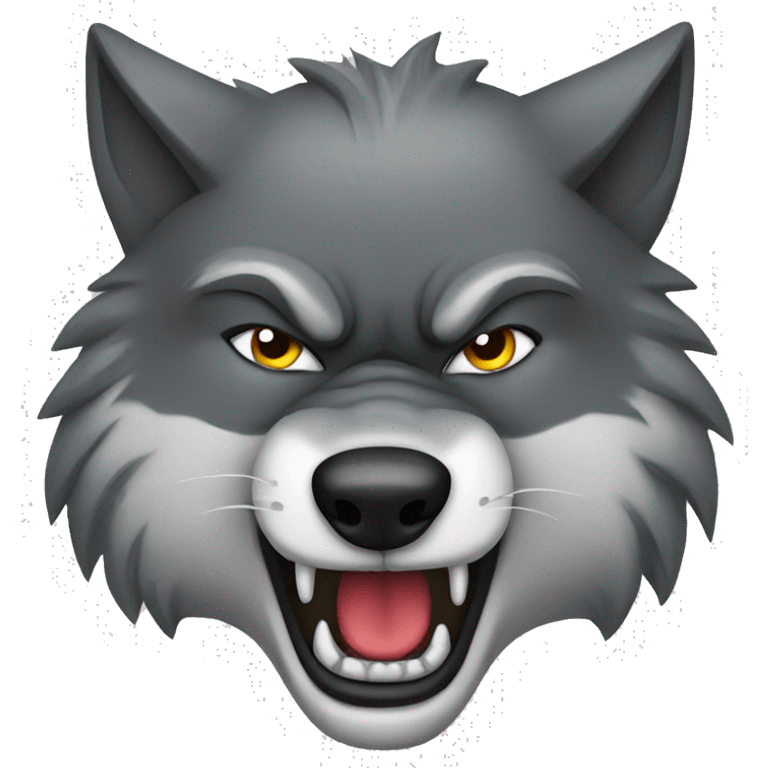 angry wolf emoji