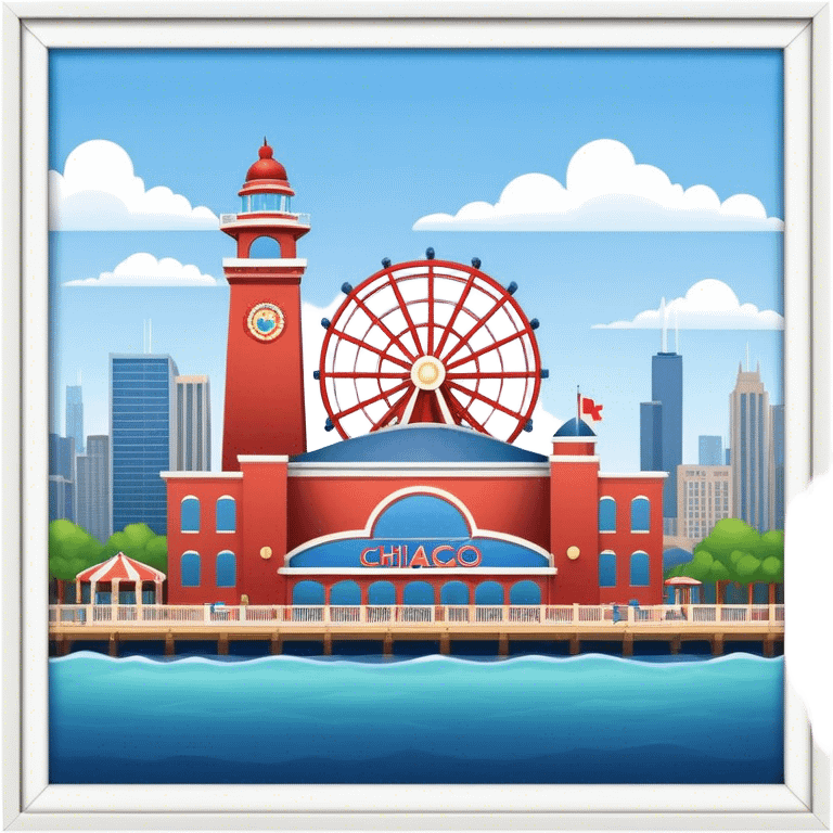 Chicago Navy Pier￼ emoji