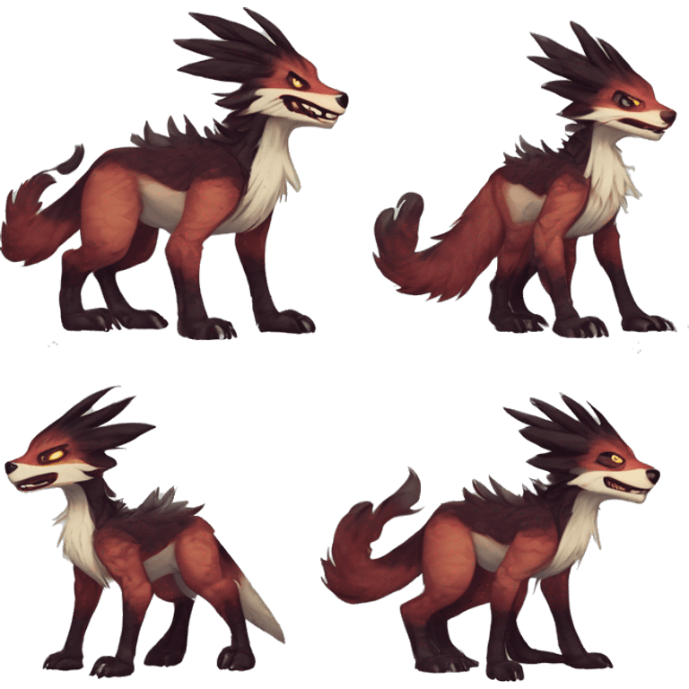 Cute Protogen-vernid-sergal-wickerbeast by griffsnuff & LiLaiRa & Falvie full body  emoji