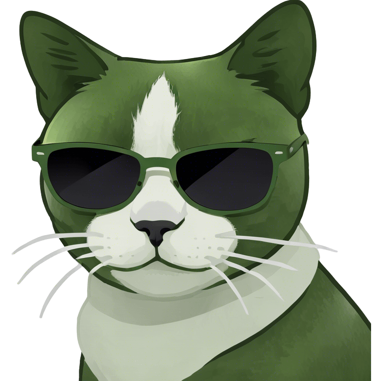 Cat with sunglasses emoji