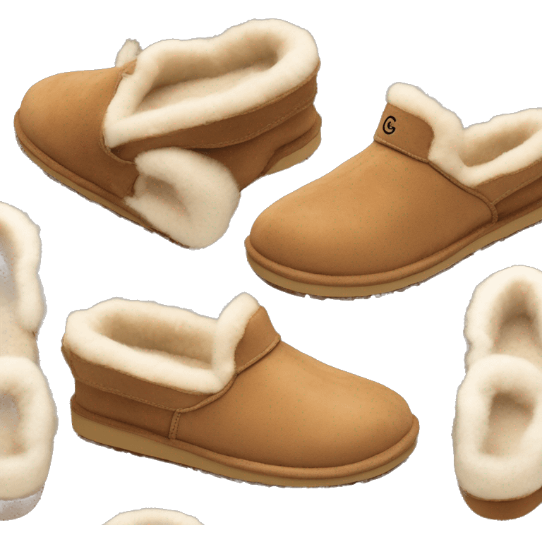 ugg slippers chesnut color emoji