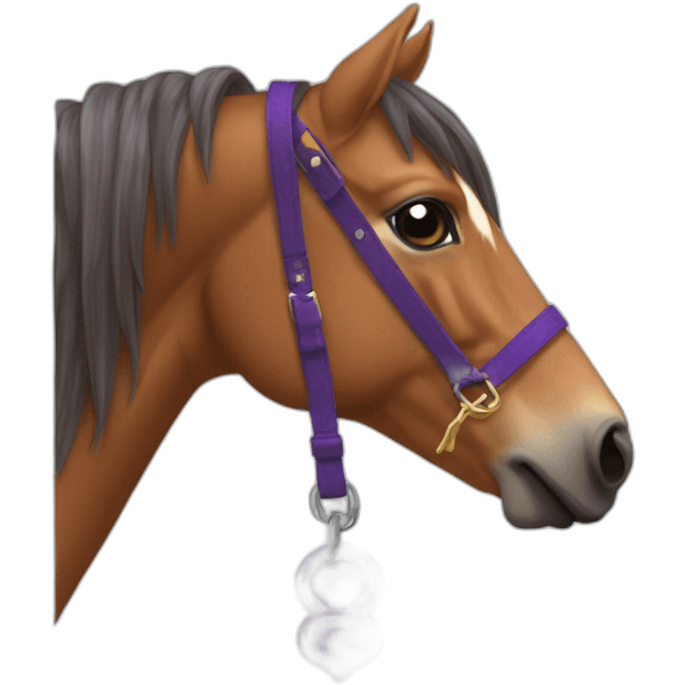 Sigma lambda beta horse key around neck emoji