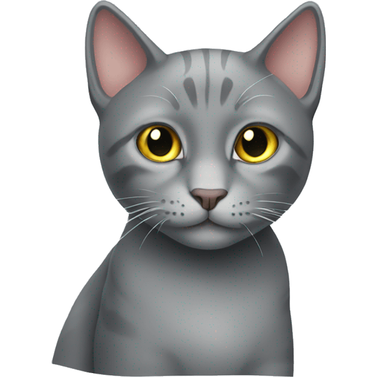 Gray cat emoji