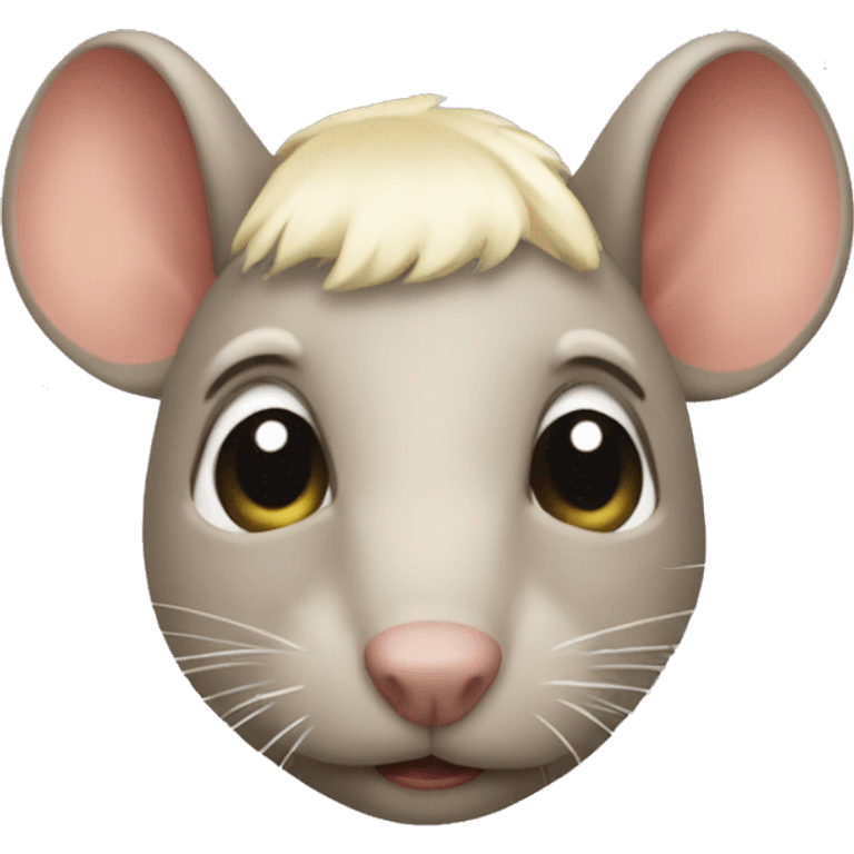 rat with blonde hair emoji