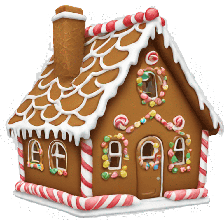 gingerbread house emoji