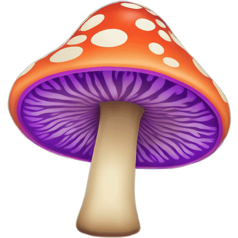 trippy swirly mushroom emoji