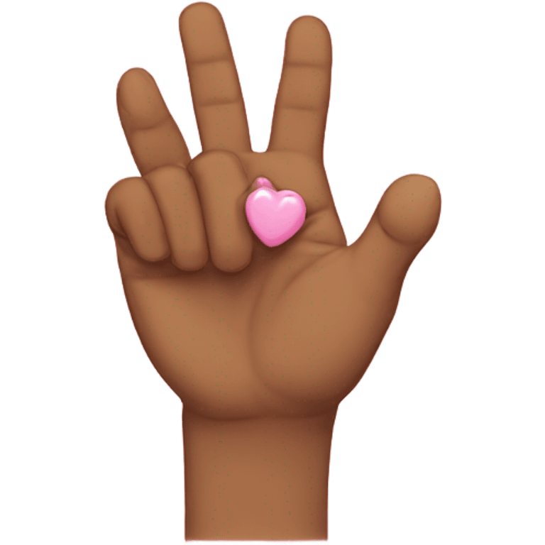 A pinky promise  emoji