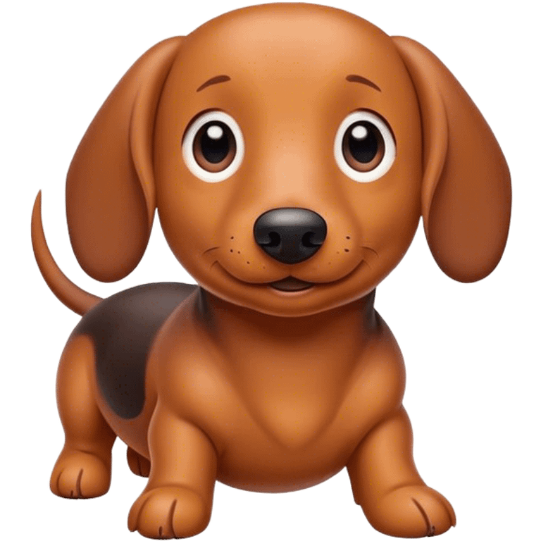 cute boy wiener dog  emoji