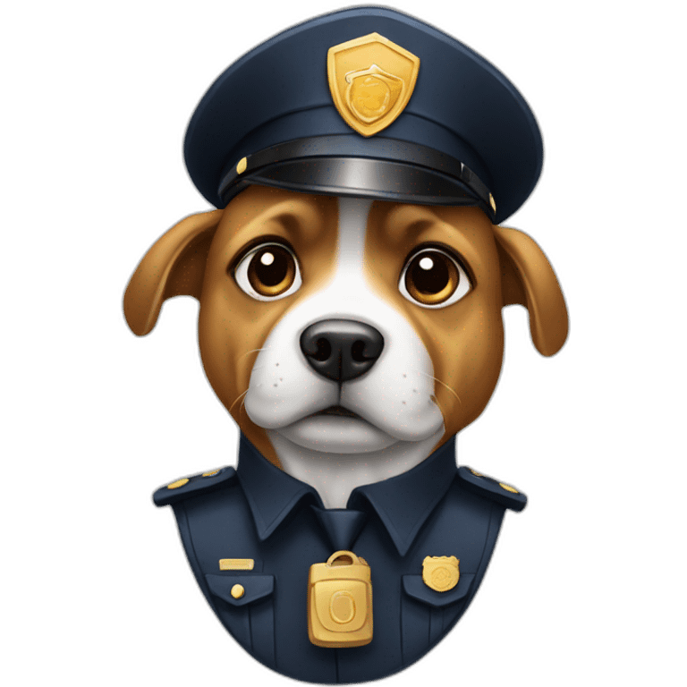 dog policeman emoji