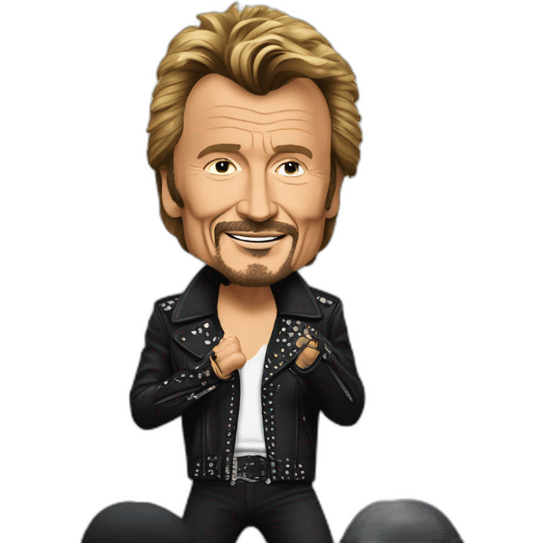 Johnny Hallyday on stage emoji