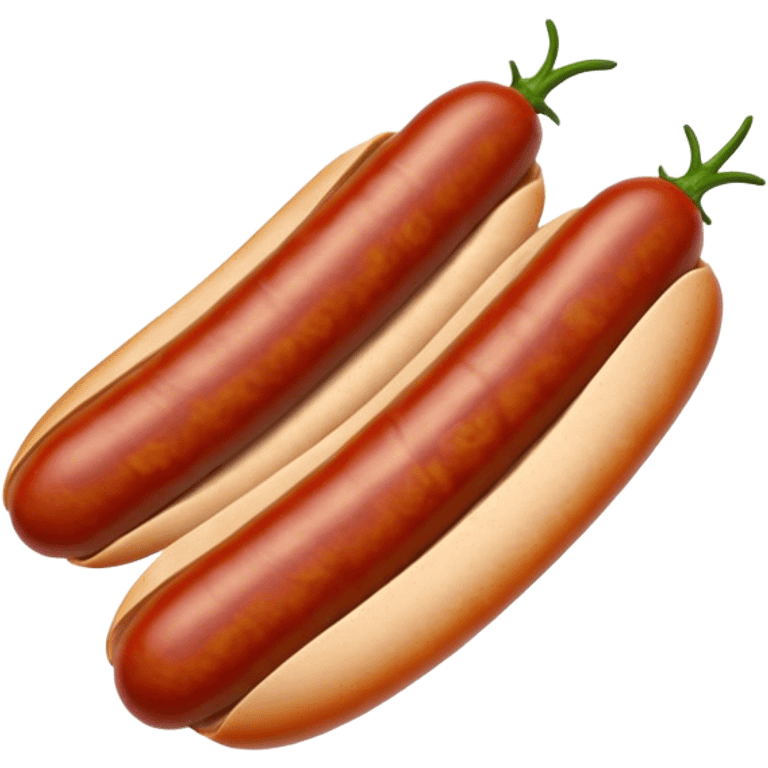 Cinematic Realistic Chorizo Dish Emoji, featuring spicy, robust sausage slices rendered with vivid textures and dynamic, appetizing lighting. emoji