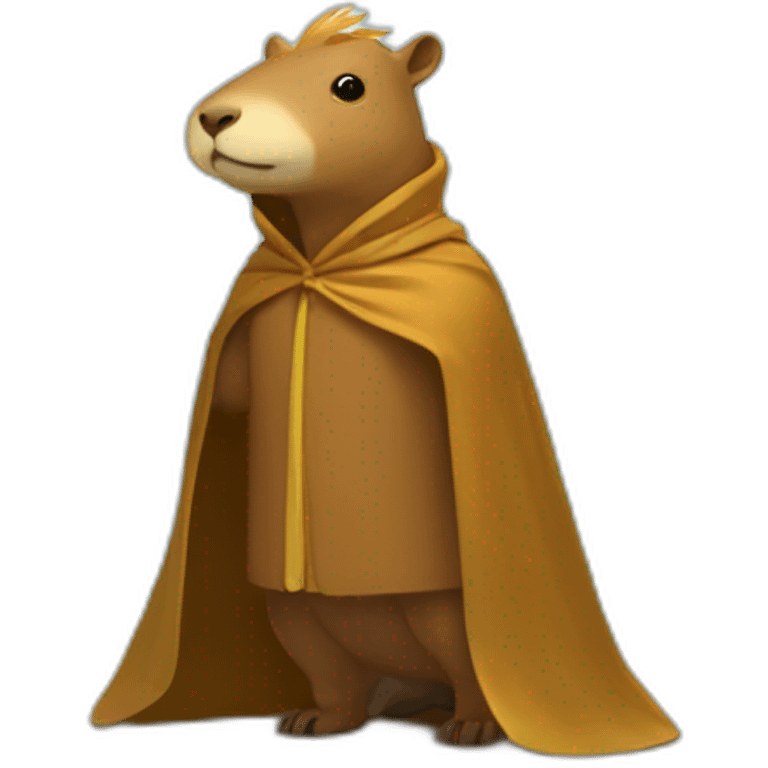 Capibaras with heroic cloak emoji